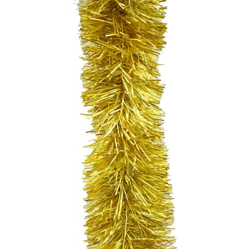 10m FROSTED GOLD Christmas Tinsel 100mm wide