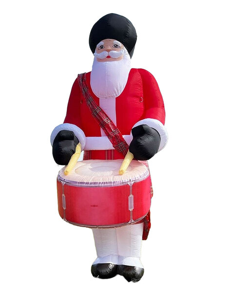 4m Giant Drummer Santa Inflatable 13.3ft
