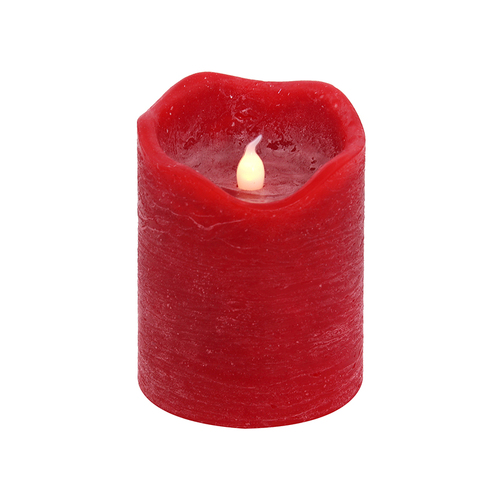 7.5X10CM RED FLAMELESS LED CANDLE