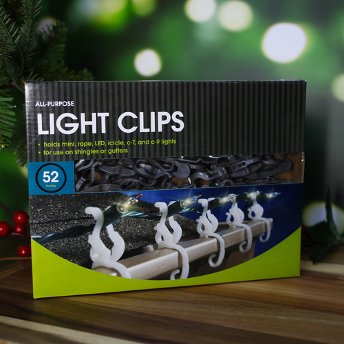 Christmas Lights Gutter Clips 52 Pack