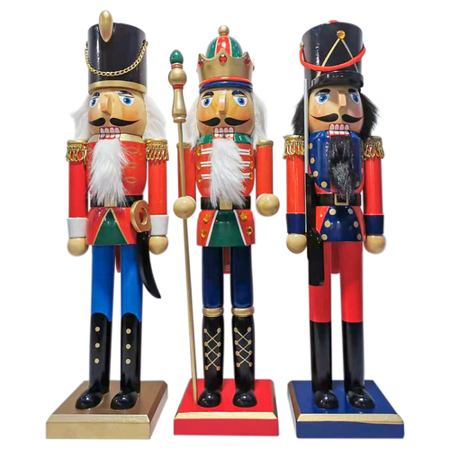 THE BULGARIAN GUARDS Set of 3 Nutrcrackers 50cm