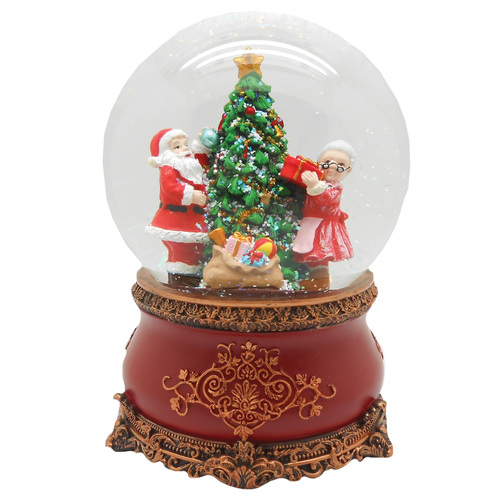 Santa Musical Snow Globe 12cm