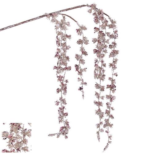 Pink Glitter Weeping Branch 65cm