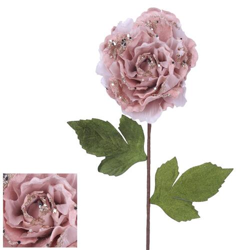 Pink Peony Stem Flower 60cm