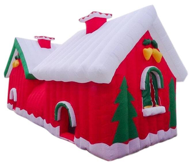 7M Giant Santa House Christmas - Inflatable