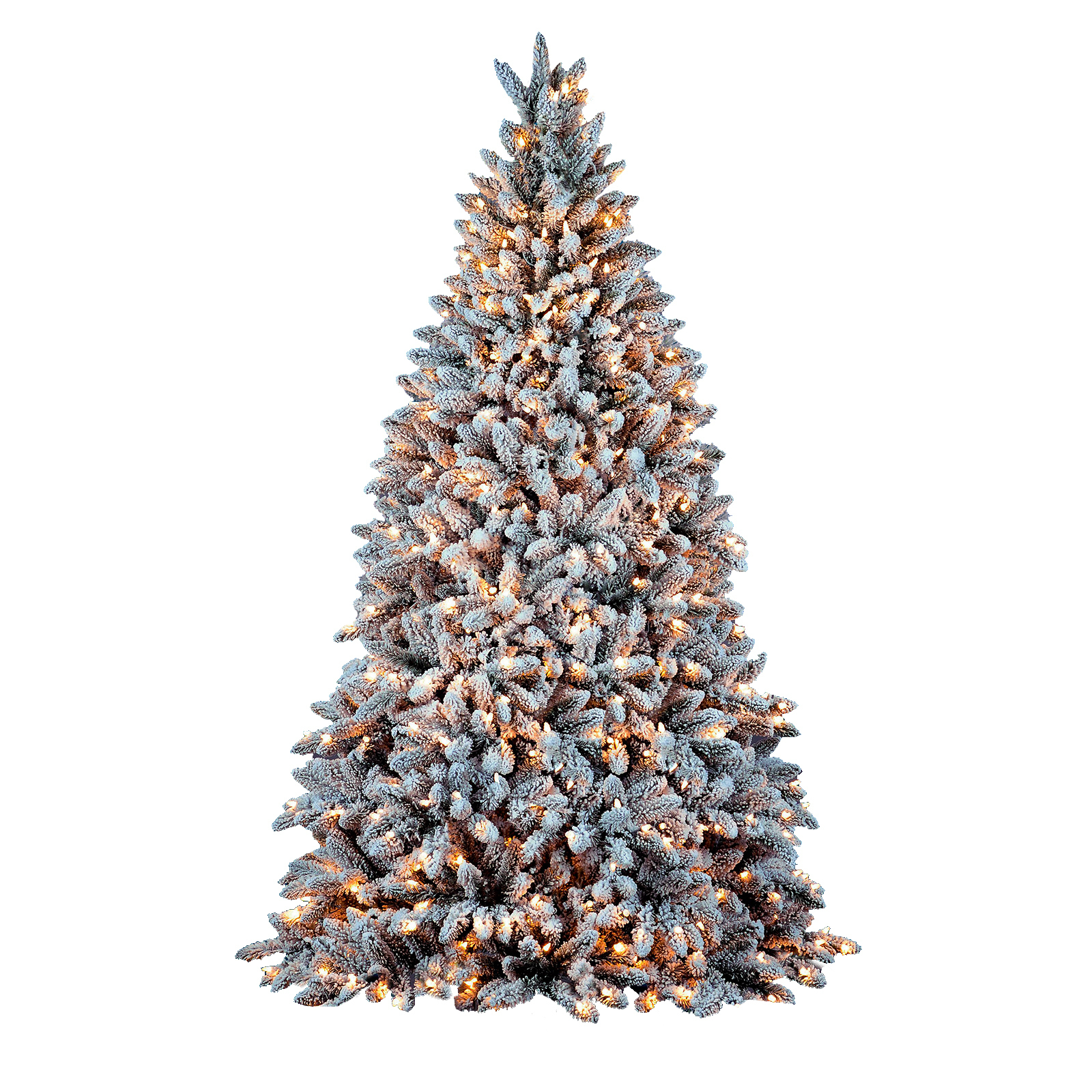 7 ft white pre lit christmas tree