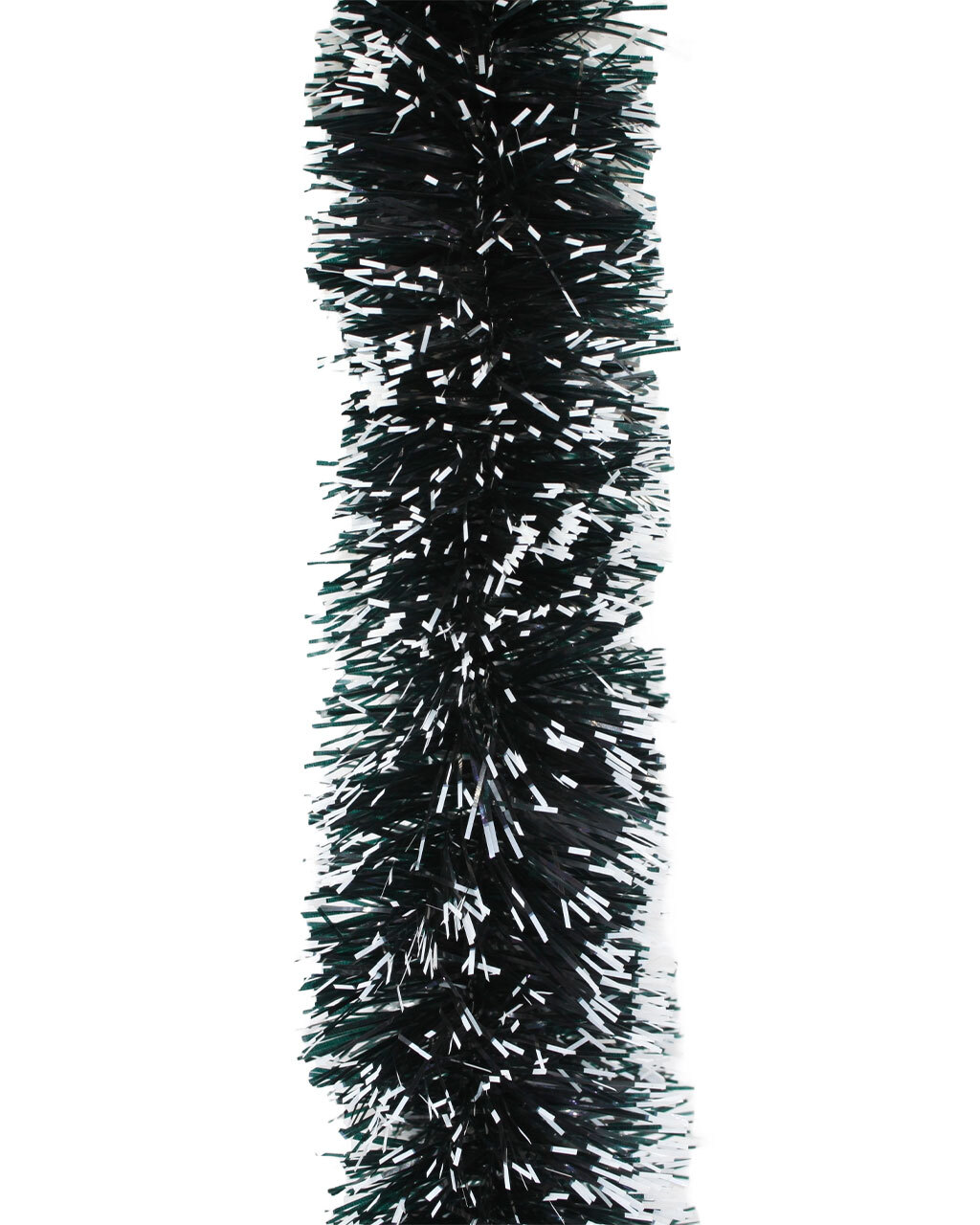 50m DARK GREEN WITH WHITE TIP Christmas Tinsel - 150mm wide - Amazing ...