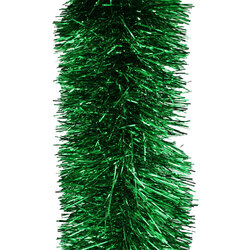 100m  GREEN  Christmas Tinsel  -  150mm wide