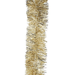 10m  CHAMPAGNE GOLD Christmas Tinsel   -  75mm wide