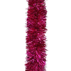 10m  HOT PINK Christmas Tinsel  - 75mm wide