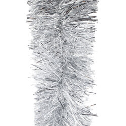 10M  SILVER  Christmas Tinsel  - 150mm wide
