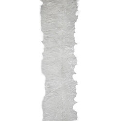 10m  WHITE   Christmas Tinsel  -  75mm wide