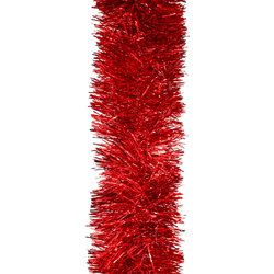 200m RED Christmas Tinsel   -   100mm wide