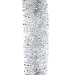 200m SILVER Christmas Tinsel   -   100mm wide