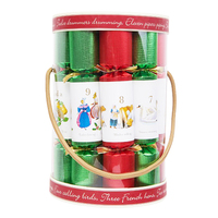 Christmas Bon Bons Pack Of 12 Green And Red​ Barrel Countdown