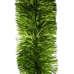 25m   APPLE GREEN   Christmas Tinsel   -  150mm wide