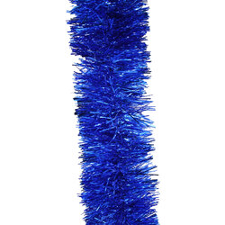 25m   DARK BLUE   Christmas Tinsel  -  100mm wide