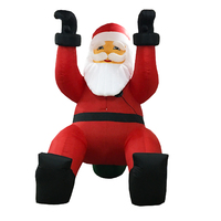 Giant Climbing Santa Claus Christmas Inflatable - 4.0m