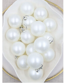 Pearl Christmas Baubles 60mm