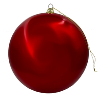 Red Christmas Bauble Pearl 400mm
