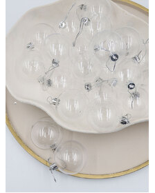 Clear Transparent Christmas Baubles 60mm 24 and 48 Packs