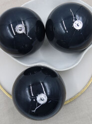 Christmas Baubles Ball 150mm BLACK 3 Balls