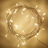 SOLAR WARM WHITE  10m -50 LED  Christmas Tree Fairy Lights