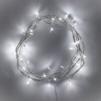 SOLAR COOL WHITE  10m - 50 LED  Christmas Tree Fairy Lights