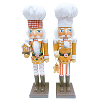 THE BAKERS -  Set of 2 Nutcrackers  38cm