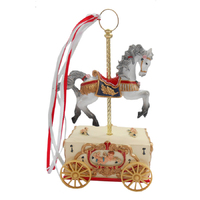 Christmas Musical Carousel Horse Revolving