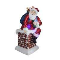 1296mm LED Santa In Chimney 