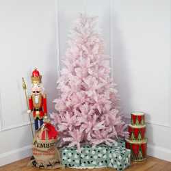 PINK & WHITE Christmas Tree    6ft  /  180cm   -  748 Tips