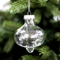 DIY CLEAR ONION SHAPED Christmas Baubles Packs