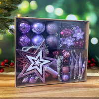 Shades Of Purple Christmas Tree Bauble Pack