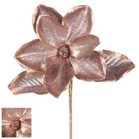 Copper Magnolia Flower Pick