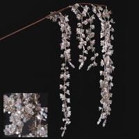 White & Champagne Weeping Branch - 65cm