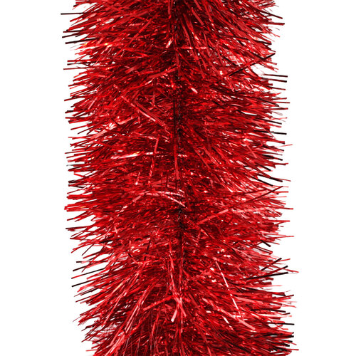 100m RED Christmas Tinsel 150mm wide