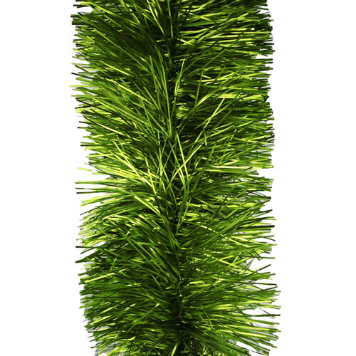 10m APPLE GREEN Christmas Tinsel 150mm wide
