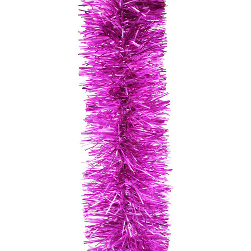 10m BARBIE PINK Christmas Tinsel 100mm wide