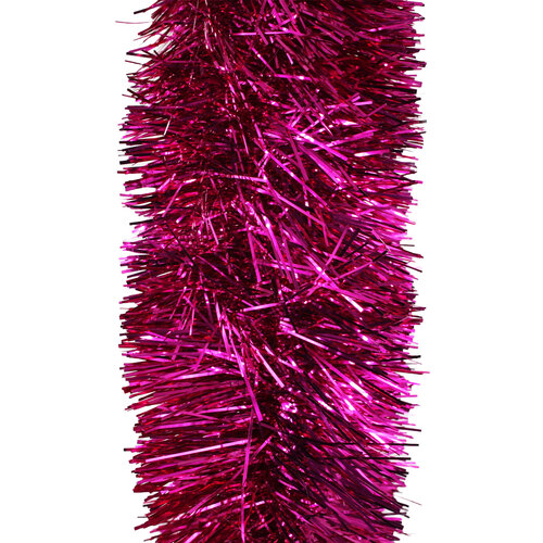 10m  HOT PINK Christmas Tinsel 150mm wide