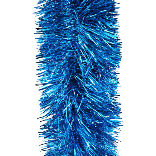 10m SKY BLUE Christmas Tinsel 150mm wide