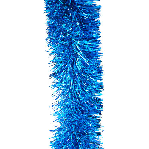 10m  LIGHT BLUE  Christmas Tinsel  -  75mm wide
