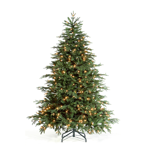 DELAWARE 6ft Pre-Lit Christmas Tree 1492 Tips 300 LED Lights