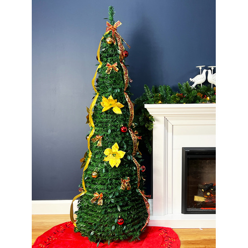Popup Christmas Tree 6ft/180cm Pre-decorated