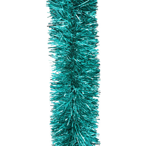 2.5m AQUA MARINE Christmas Tinsel 100mm wide