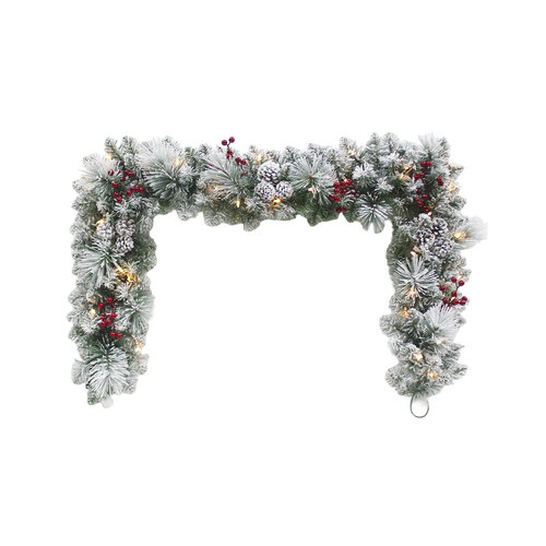 The Frosted Adelaide Garland 183cm Pre-Lit