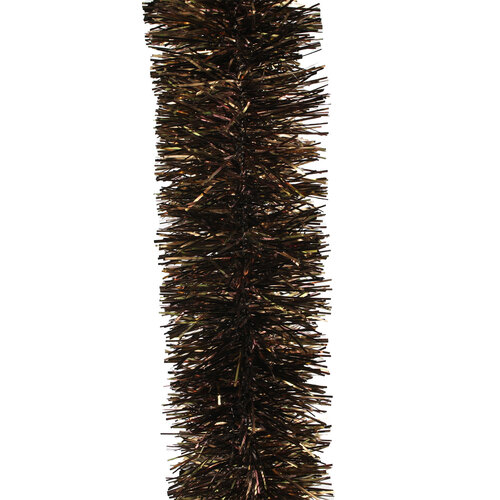25m BROWN Christmas Tinsel 100mm wide