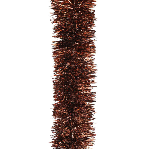 25m   BROWN   Christmas Tinsel   -  75mm wide