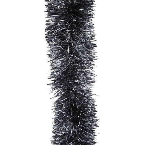 25m PEWTER GREY Christmas Tinsel 100mm wide