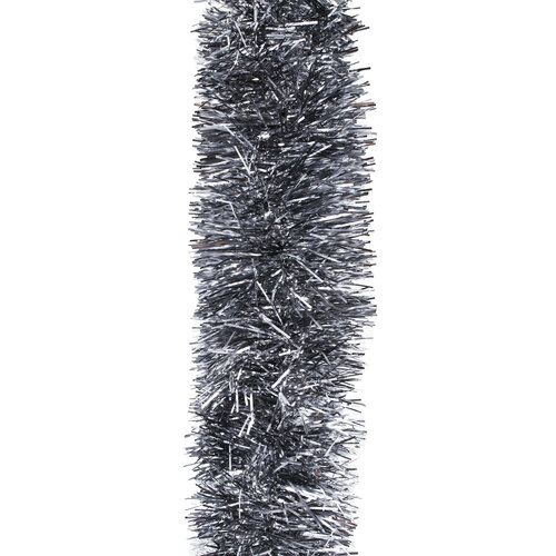 25m PEWTER GREY Christmas Tinsel 75mm wide